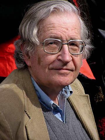 Una fotografia di Noam Chomsky scattata nel 2004 da Duncan Rawlinson